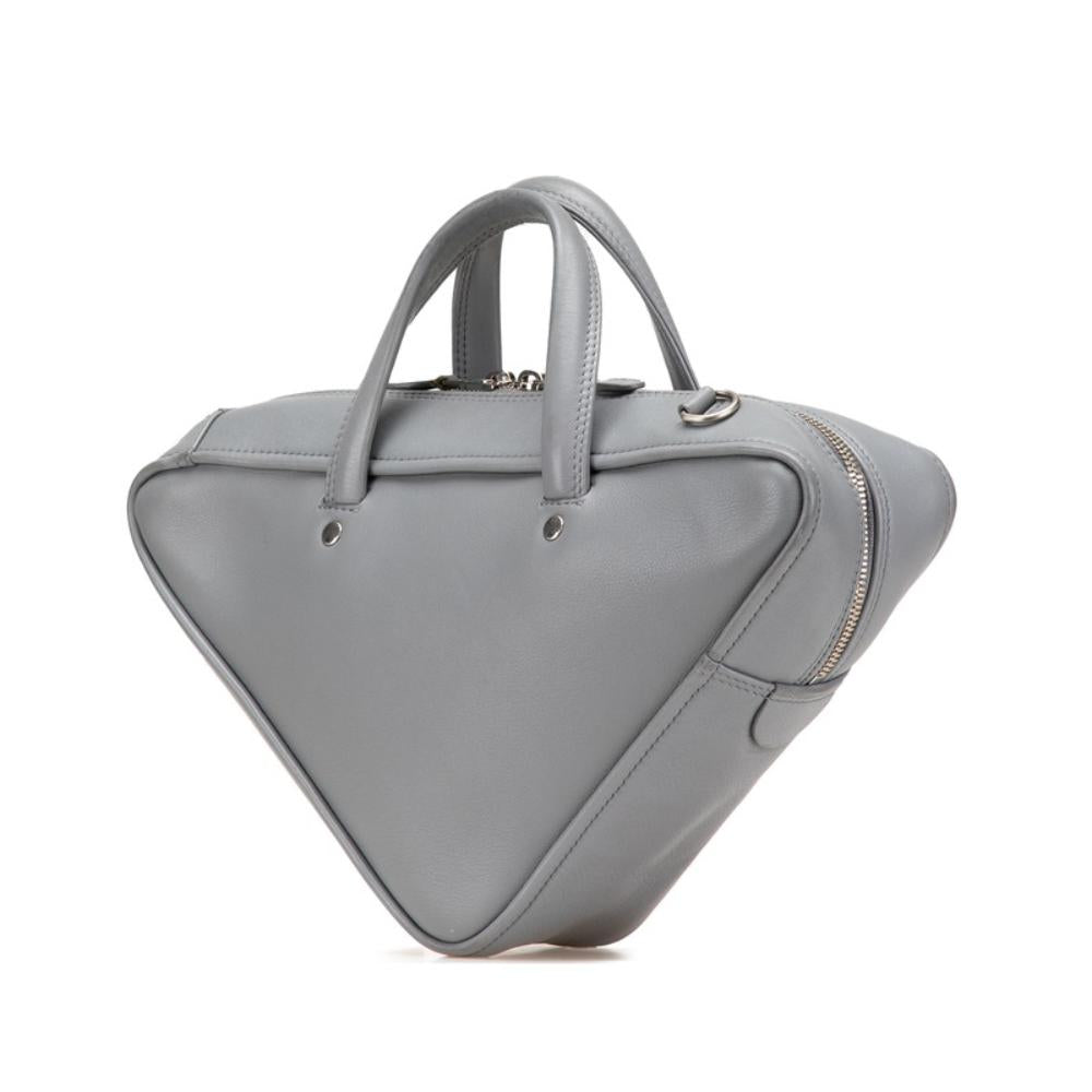 Grey Leather Balenciaga Shoulder Bag