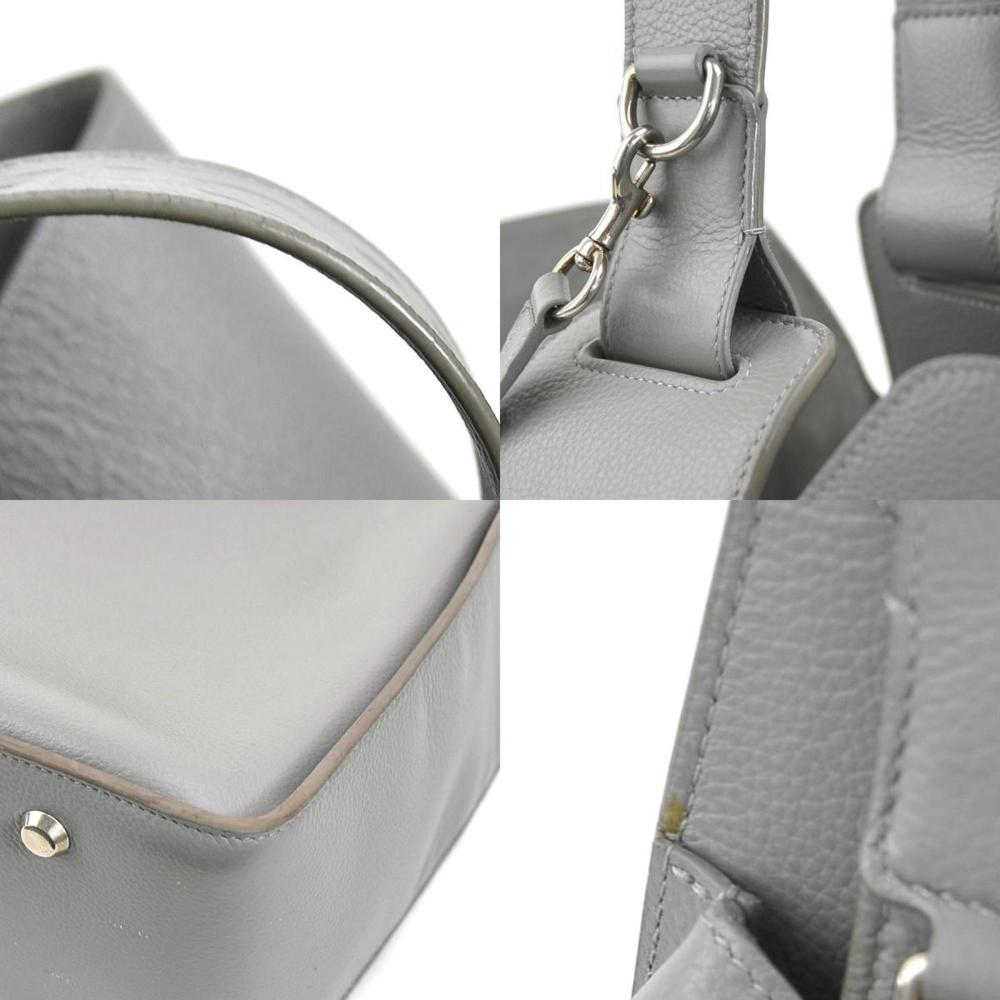 Grey Leather Balenciaga Shoulder Bag