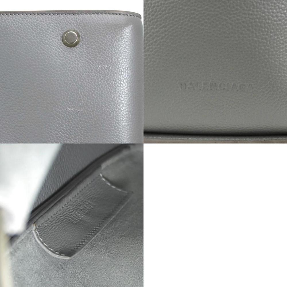 Grey Leather Balenciaga Shoulder Bag