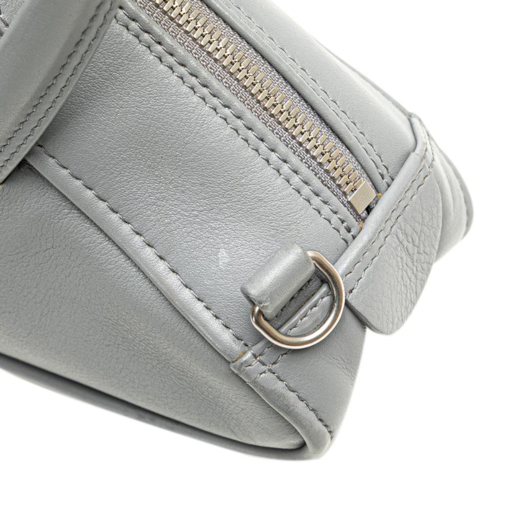 Grey Leather Balenciaga Shoulder Bag