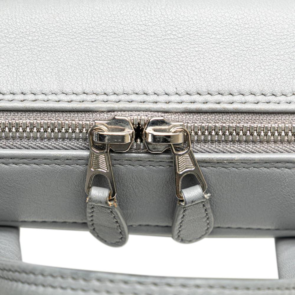 Grey Leather Balenciaga Shoulder Bag