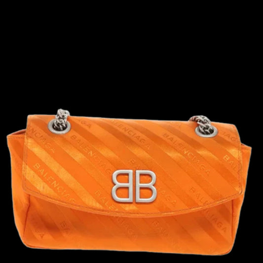 Orange Fabric Balenciaga Shoulder Bag