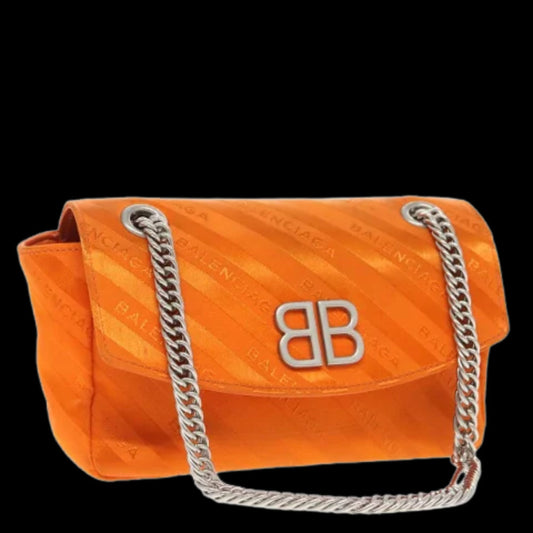 Orange Leather Balenciaga Shoulder Bag