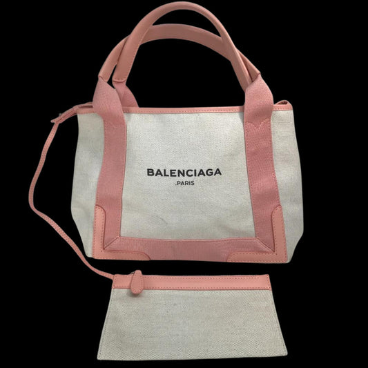 Pink Fabric Balenciaga Tote