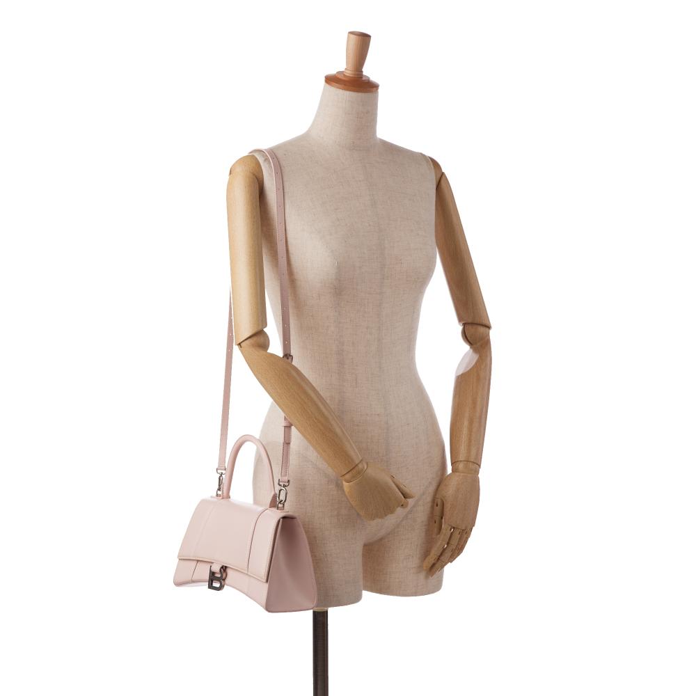 Pink Leather Balenciaga Hourglass