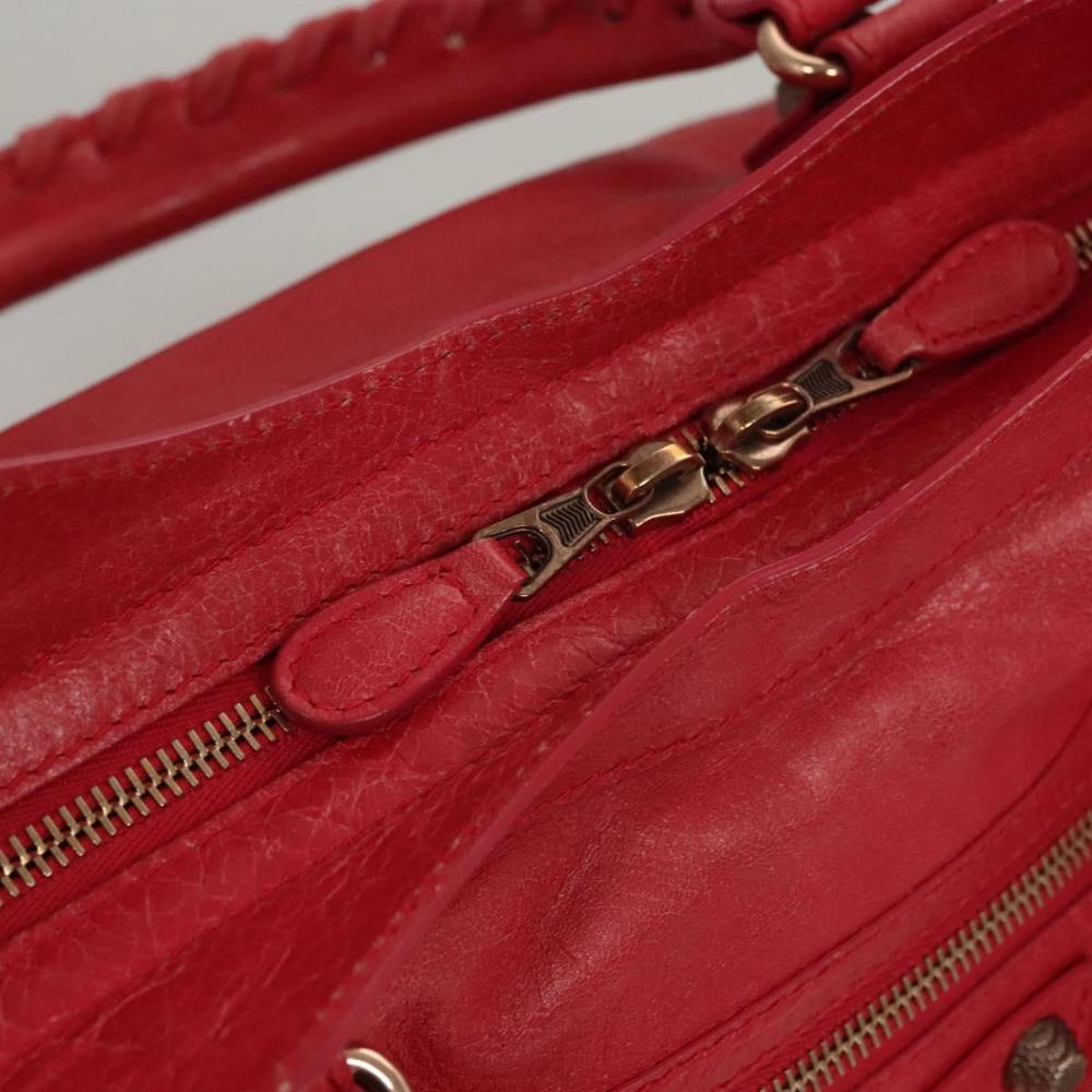 Pink Leather Balenciaga City