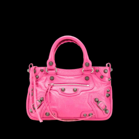 Pink Leather Balenciaga Handbag