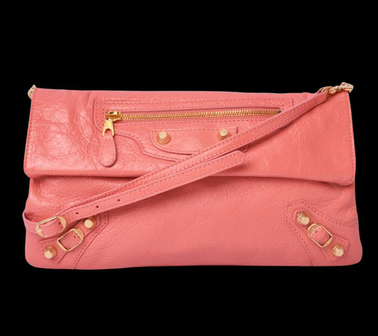 Pink Leather Balenciaga Giant