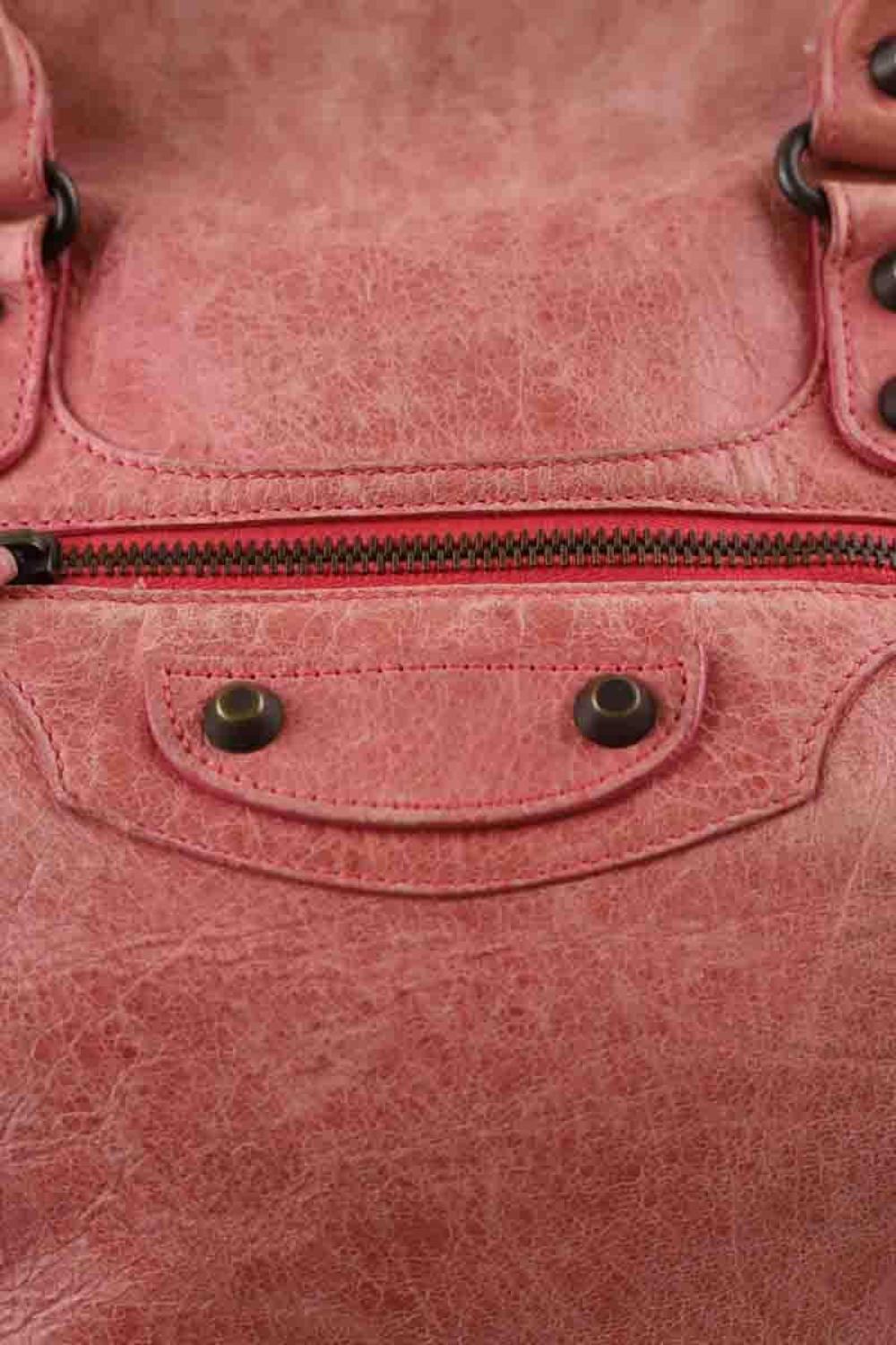 Pink Leather Balenciaga Handbag