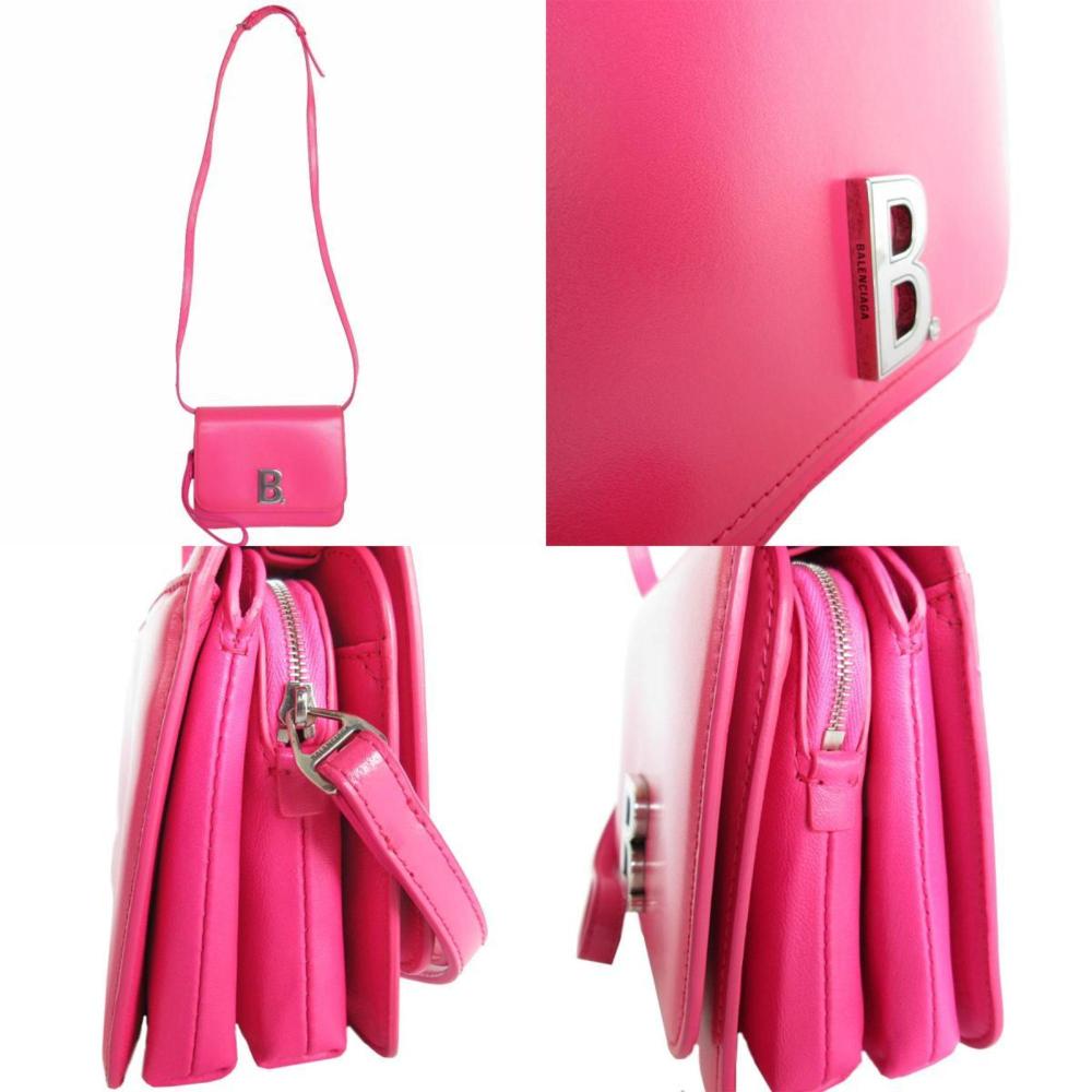 Pink Leather Balenciaga Shoulder Bag