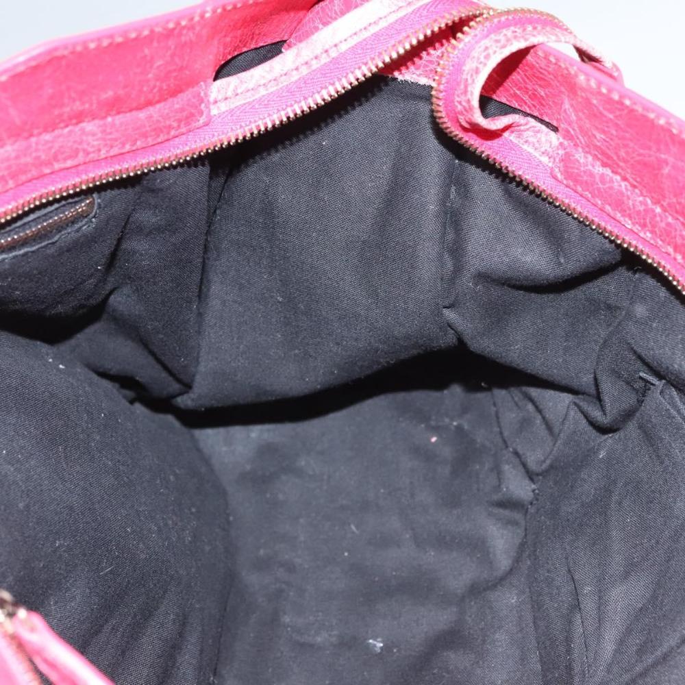 Pink Leather Balenciaga City