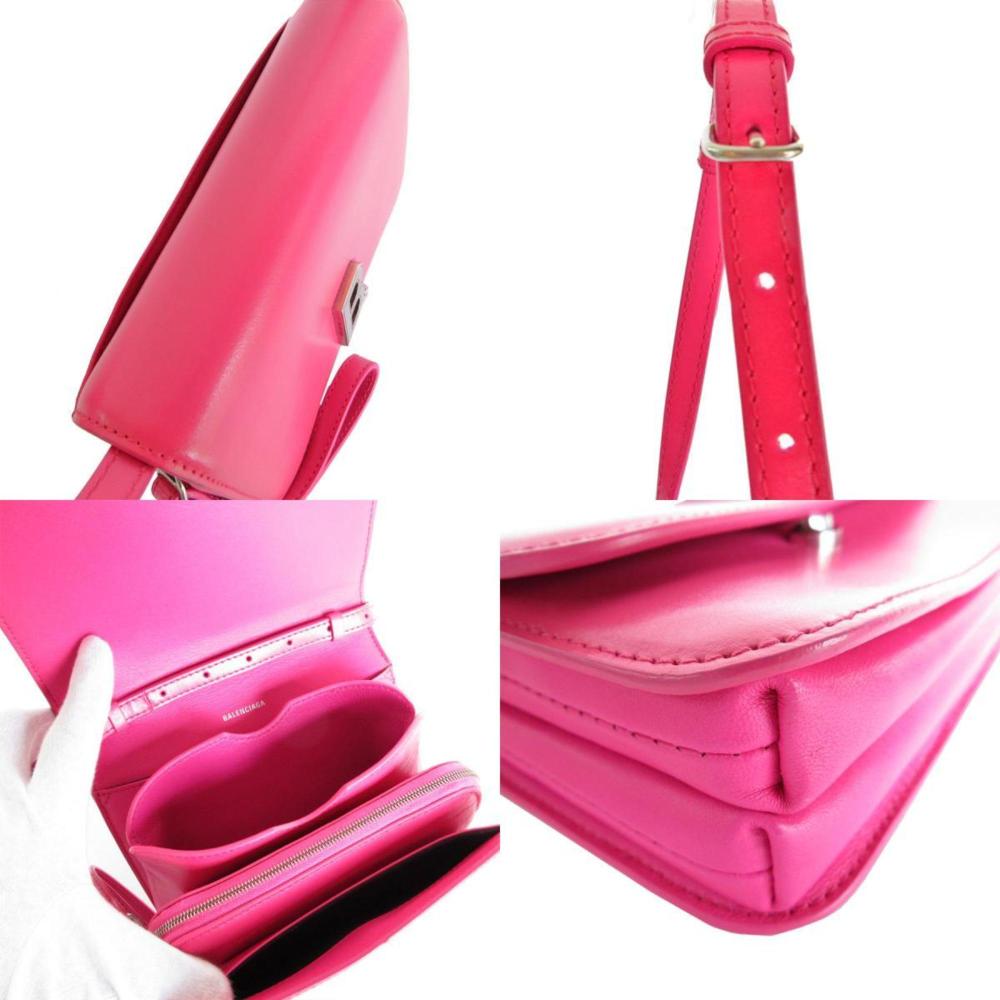 Pink Leather Balenciaga Shoulder Bag