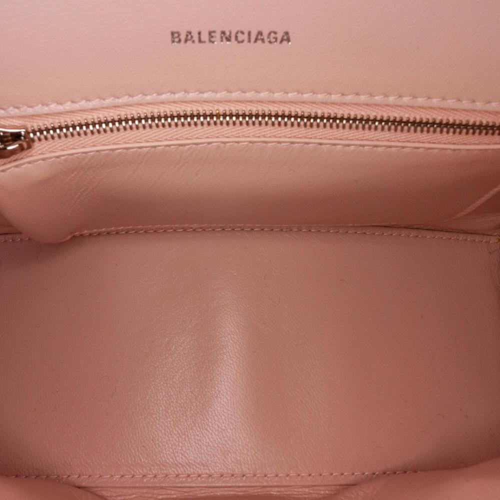 Pink Leather Balenciaga Hourglass