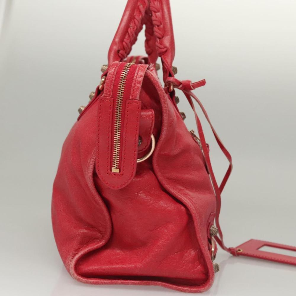 Pink Leather Balenciaga City