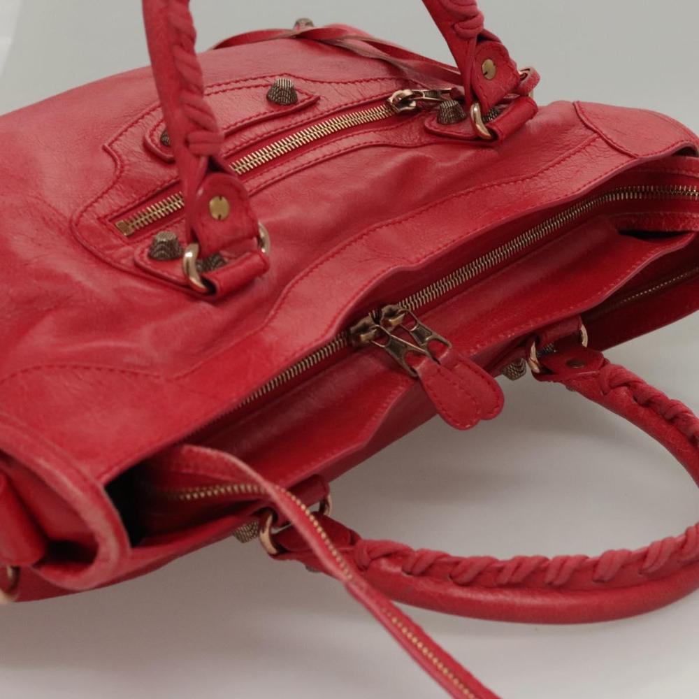 Pink Leather Balenciaga City