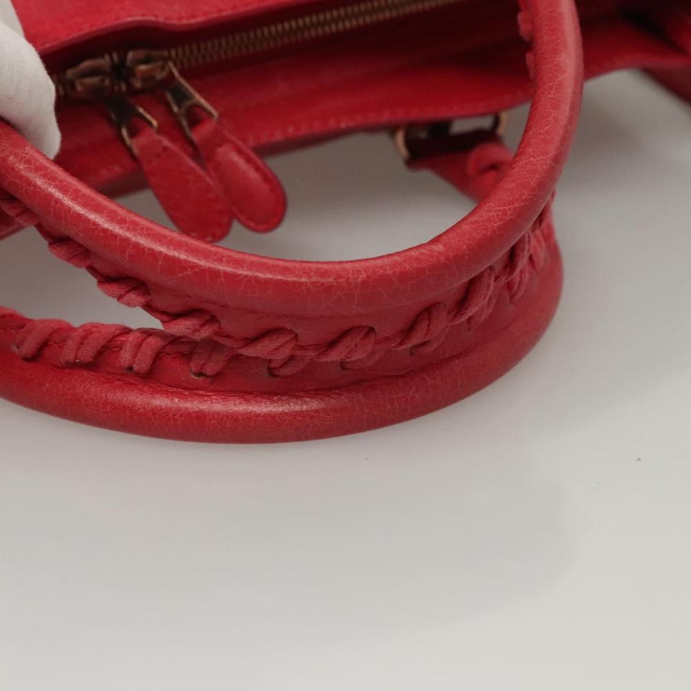 Pink Leather Balenciaga City