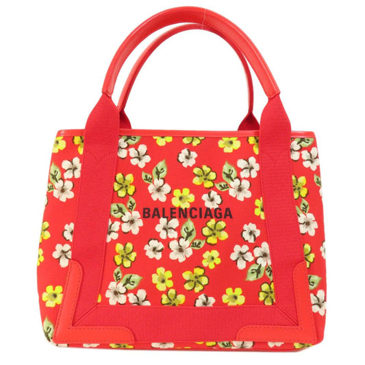 Red Fabric Balenciaga Cabas