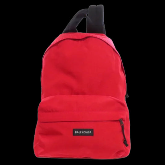 Red Nylon Balenciaga Backpack