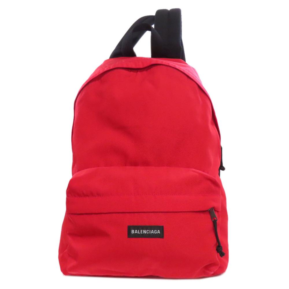 Red Nylon Balenciaga Backpack
