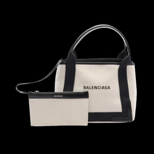 White Canvas Balenciaga Cabas