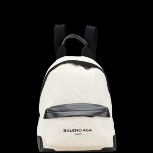 White Canvas Balenciaga Backpack