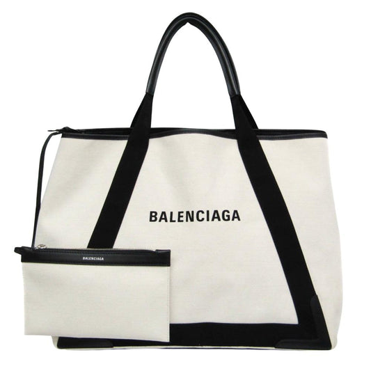 White Canvas Balenciaga Cabas