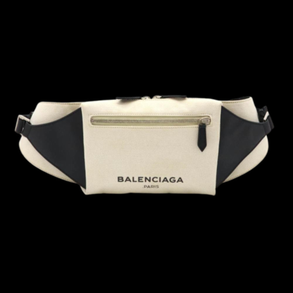 White Canvas Balenciaga Belt Bag