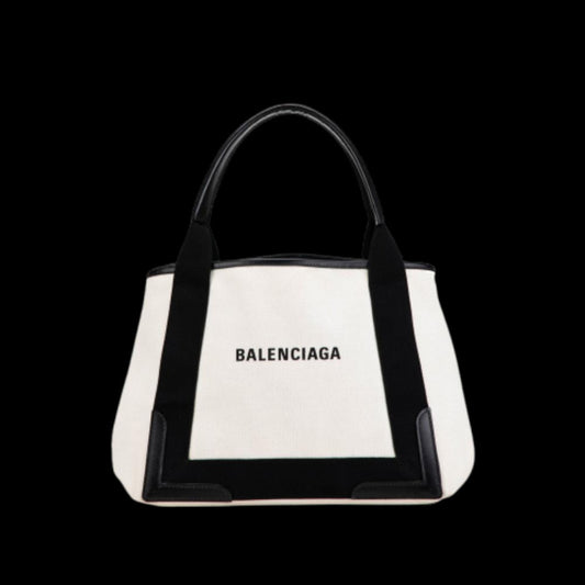 White Canvas Balenciaga Cabas