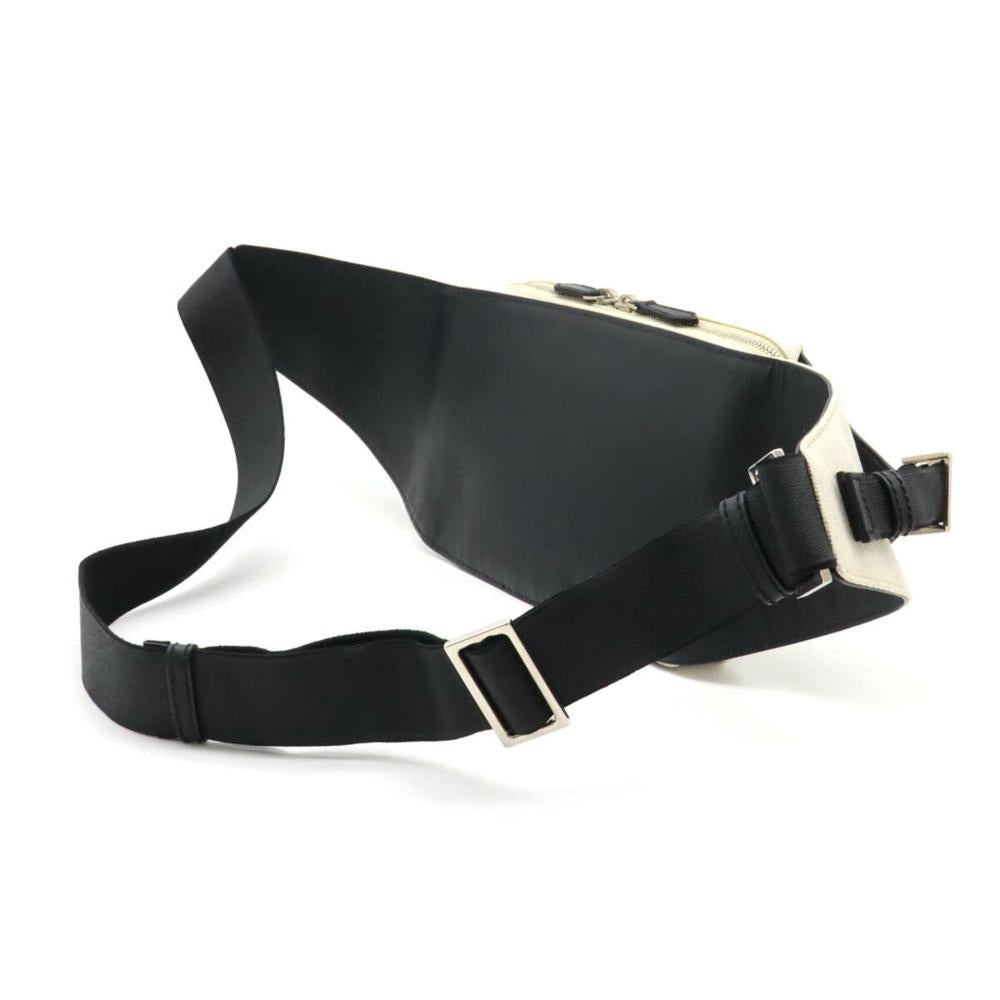 White Canvas Balenciaga Belt Bag