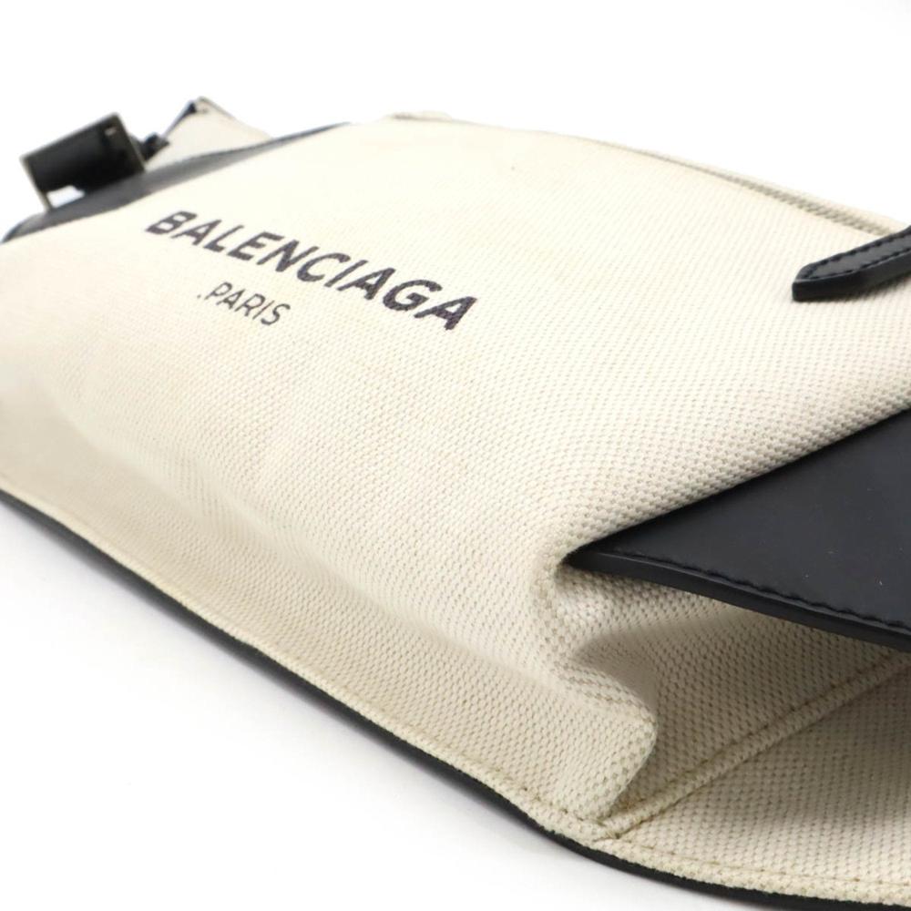 White Canvas Balenciaga Belt Bag