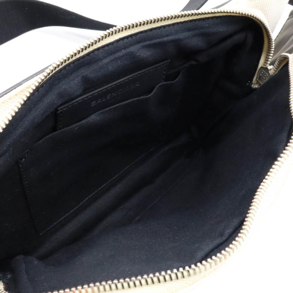 White Canvas Balenciaga Belt Bag
