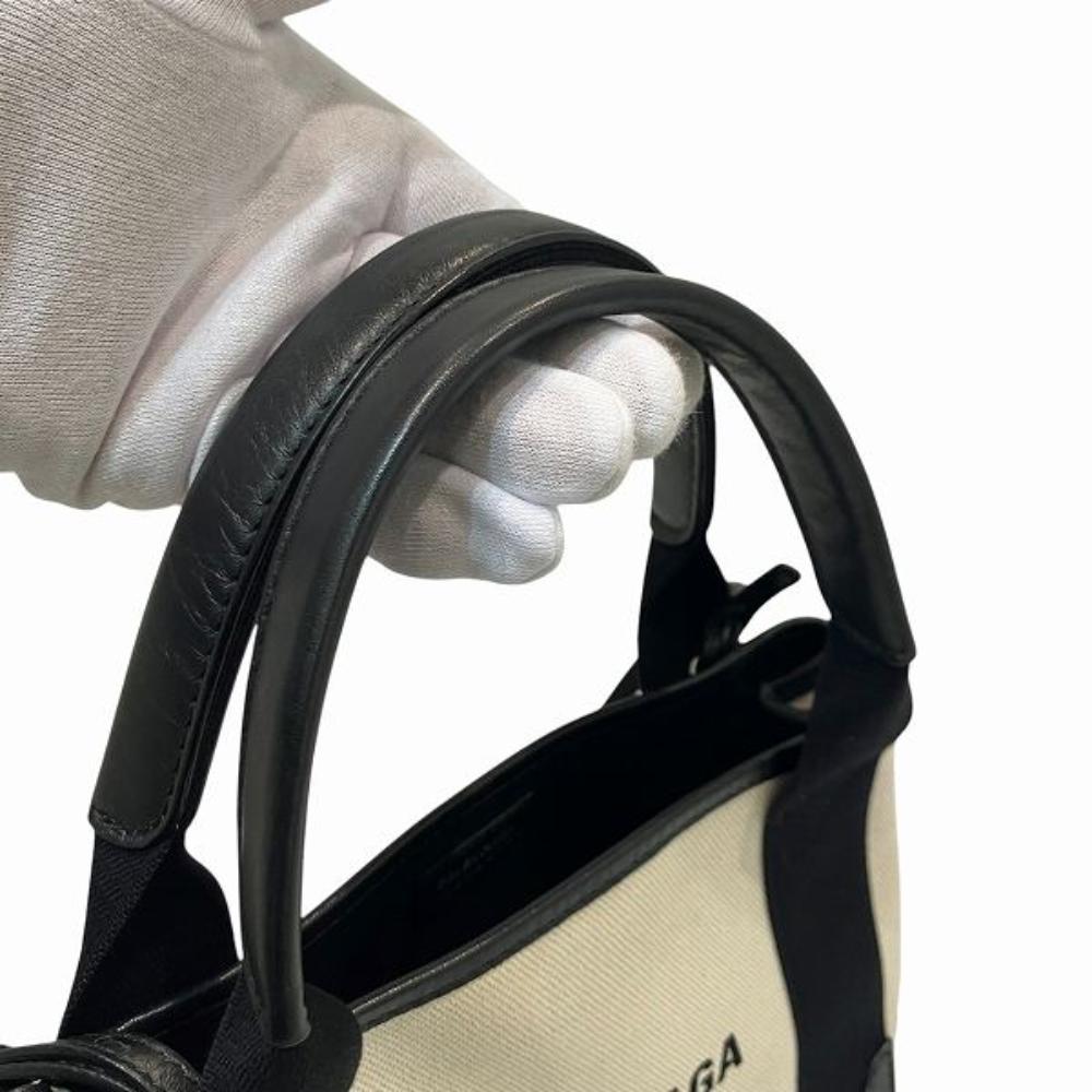 White Canvas Balenciaga Cabas