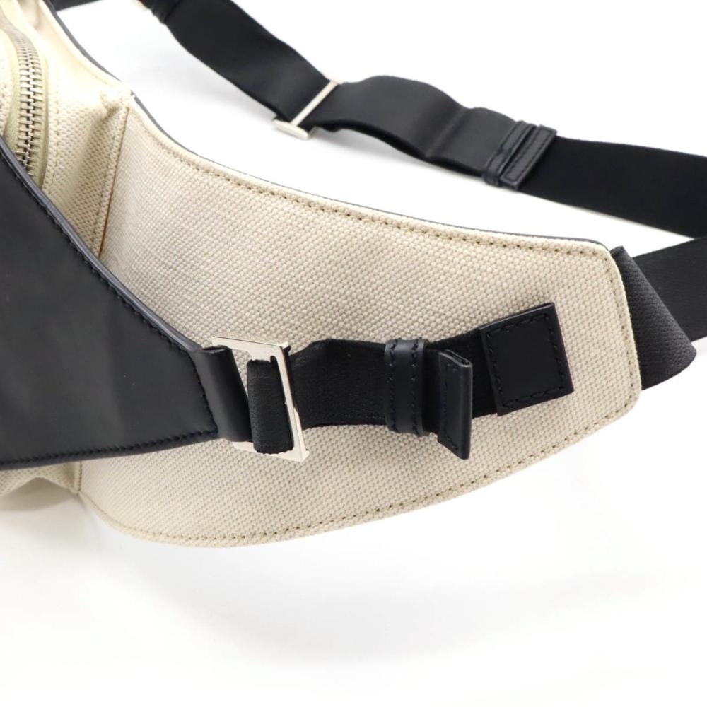White Canvas Balenciaga Belt Bag