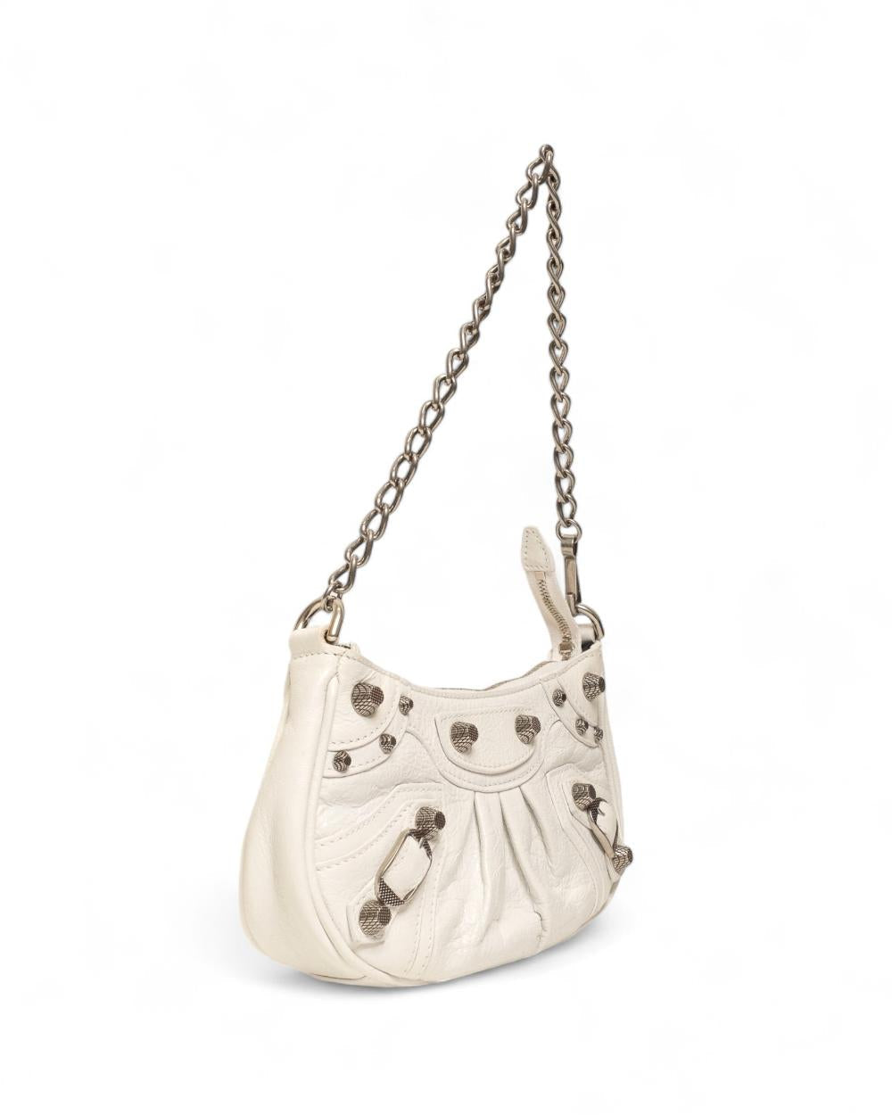 White Fabric Balenciaga Crossbody Bag