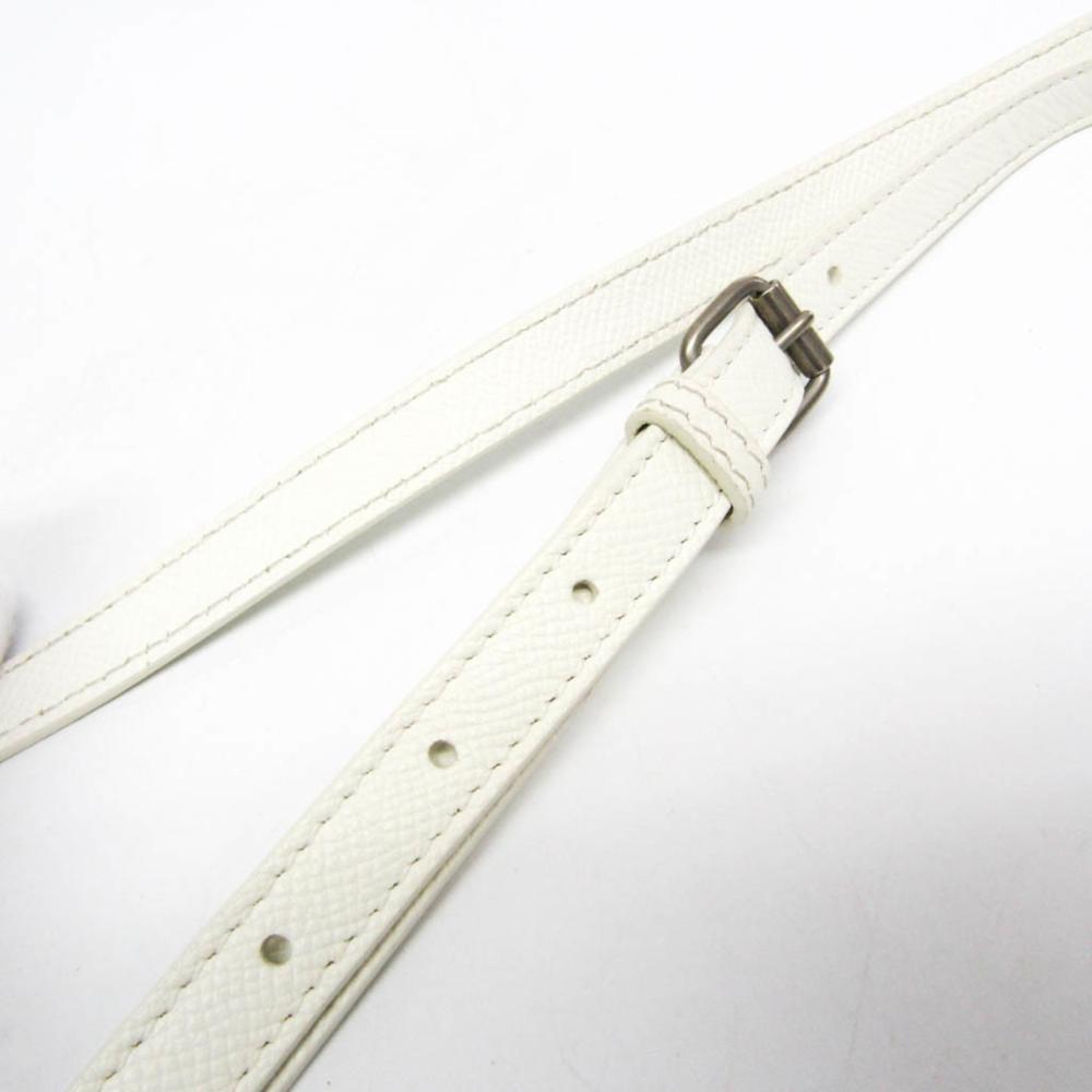 White Leather Balenciaga Ville