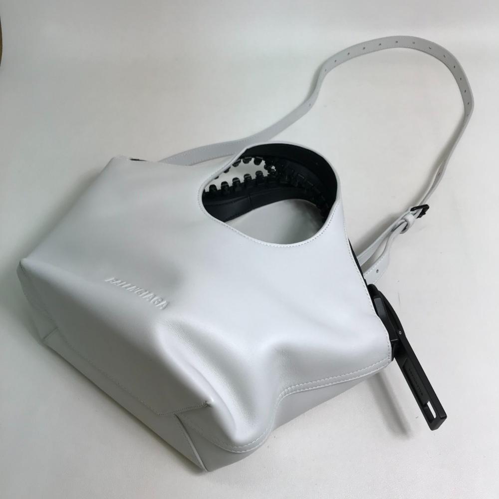 White Leather Balenciaga Shoulder Bag