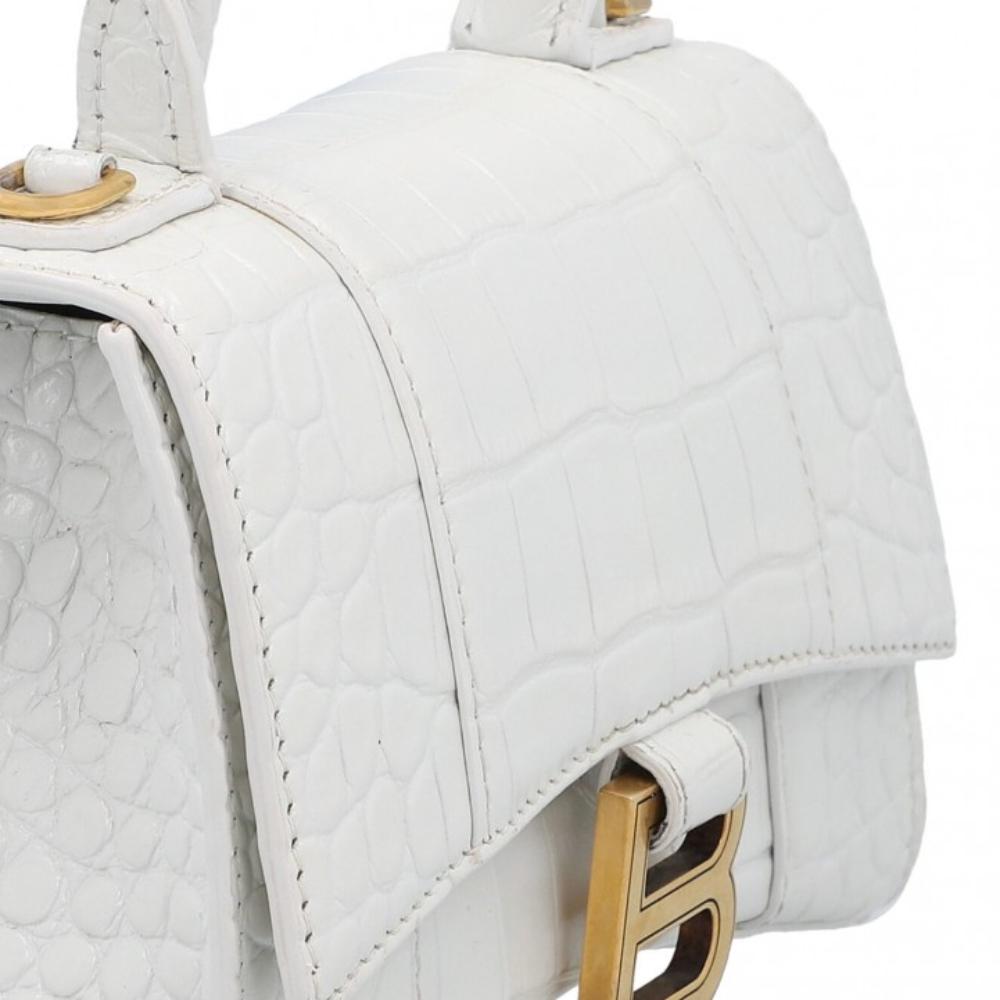 White Leather Balenciaga Crossbody Bag