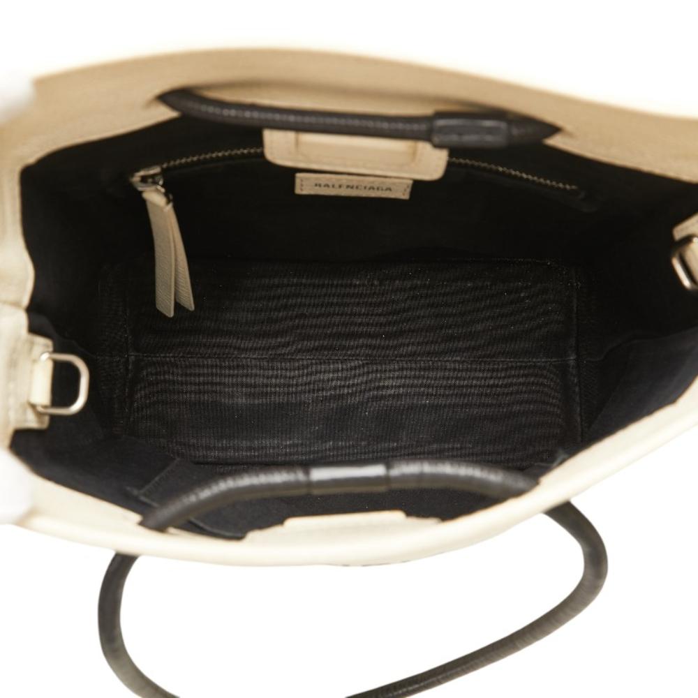 White Leather Balenciaga Tote