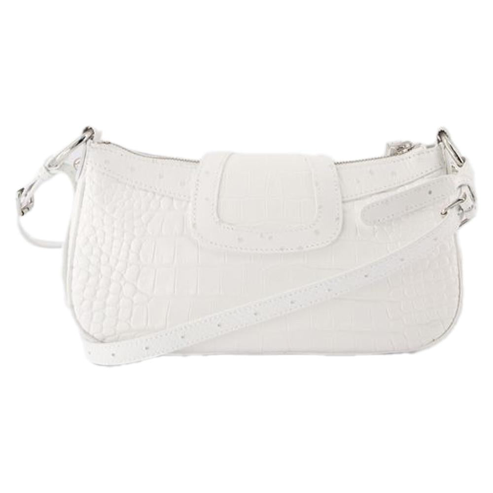 White Plastic Balenciaga Shoulder Bag
