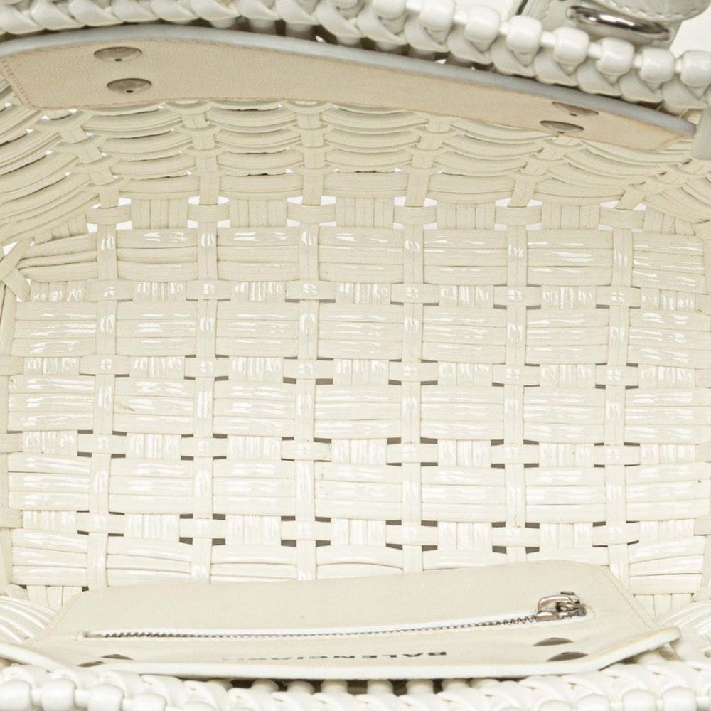 White Plastic Balenciaga Handbag