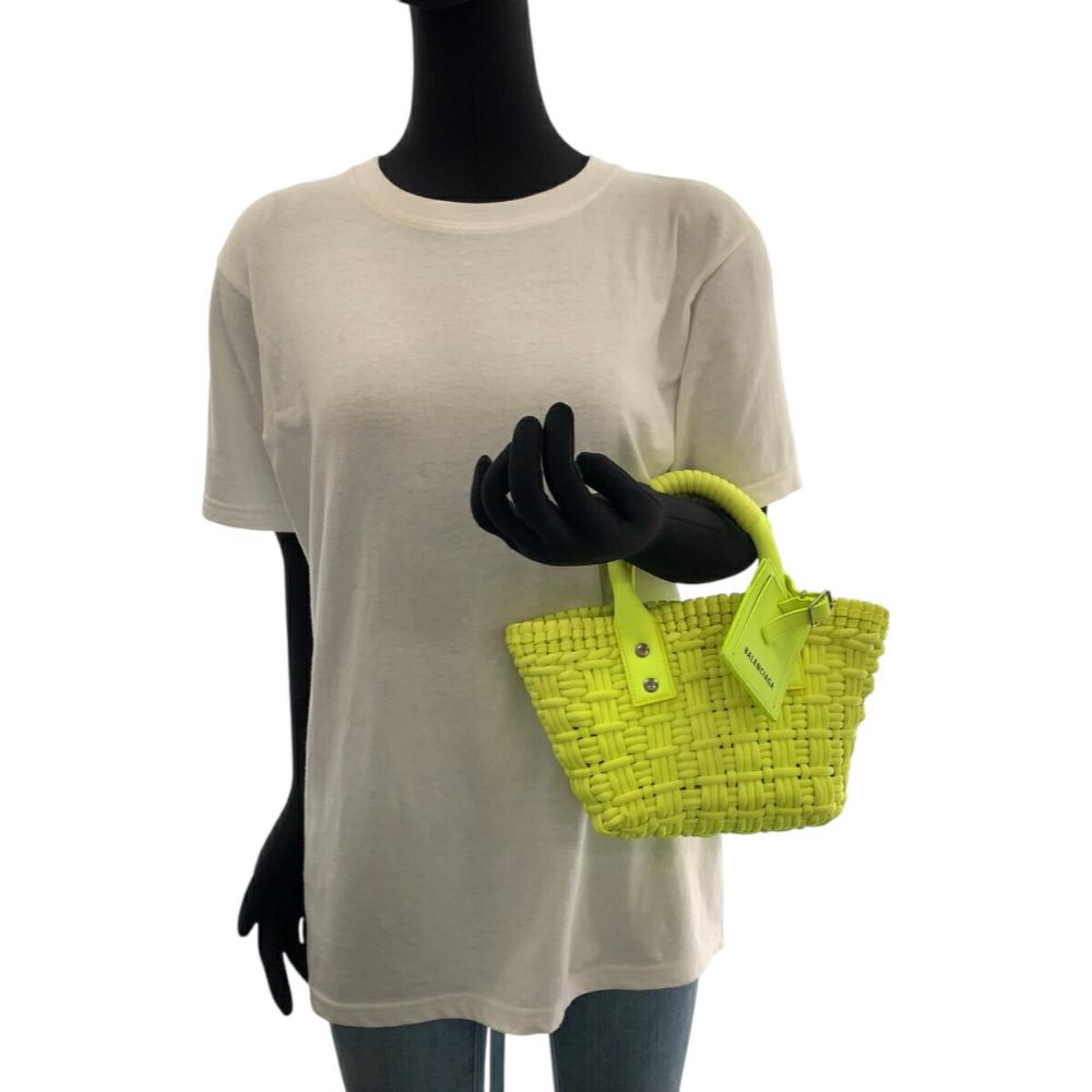 Yellow Fabric Balenciaga Handbag