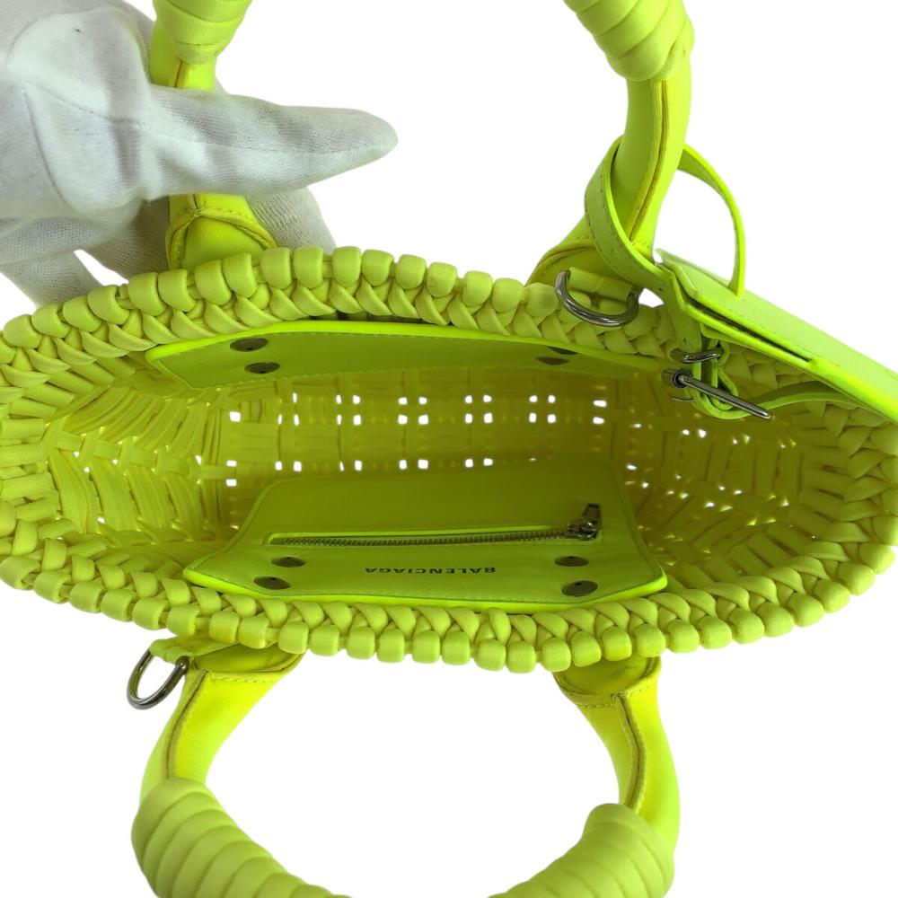 Yellow Fabric Balenciaga Handbag