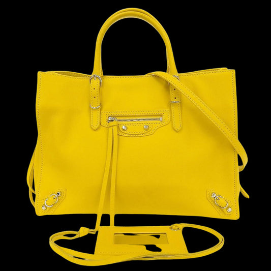 Yellow Leather Balenciaga Handbag