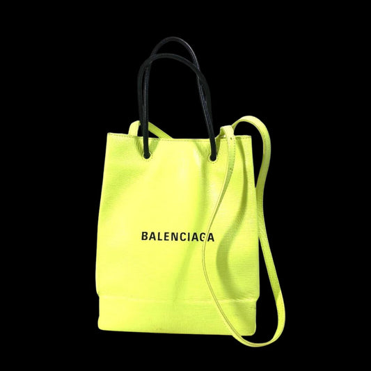 Yellow Leather Balenciaga Tote
