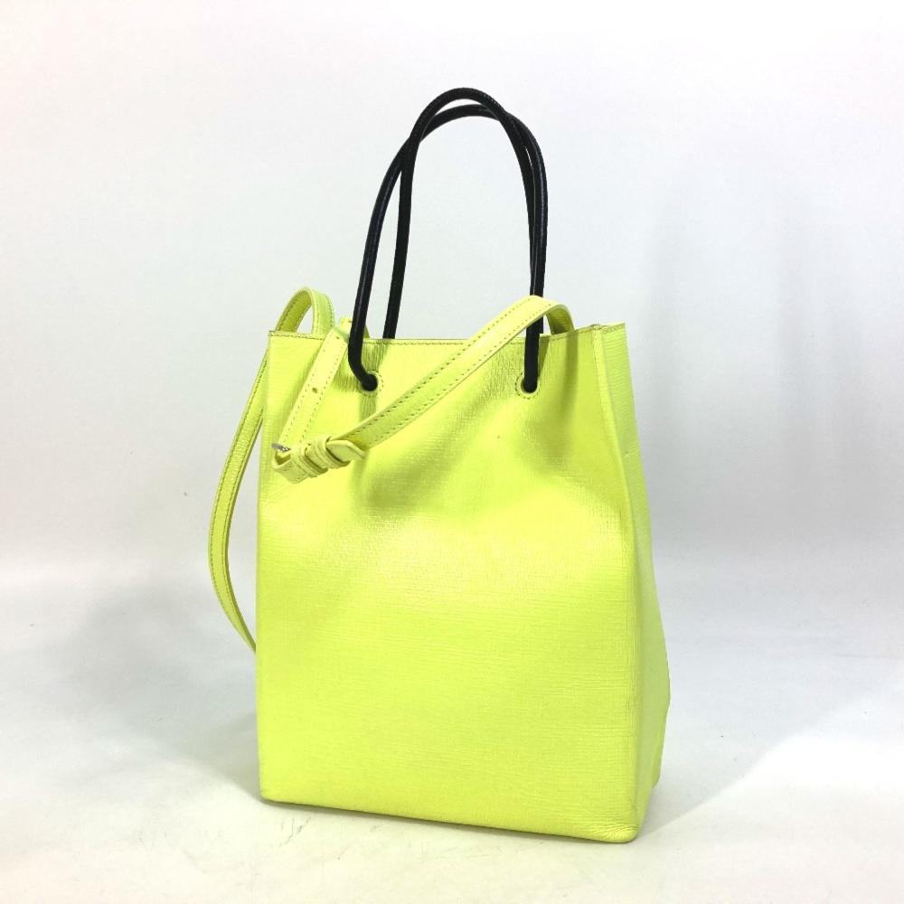 Yellow Leather Balenciaga Tote