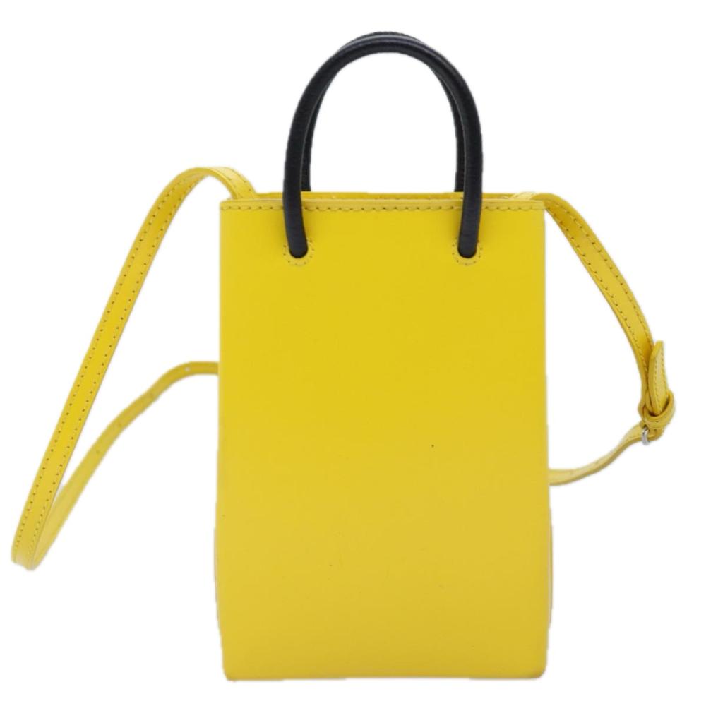 Yellow Leather Balenciaga Handbag