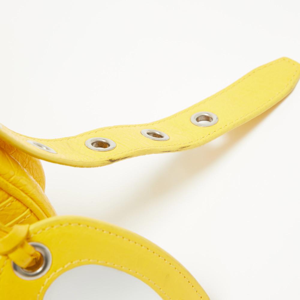 Yellow Leather Balenciaga Shoulder Bag