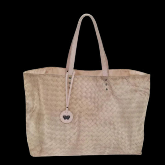 Beige Canvas Bottega Veneta Tote