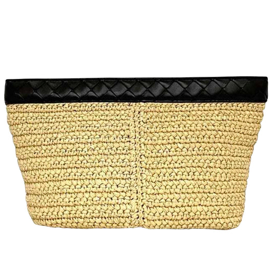 Beige Fabric Bottega Veneta Clutch