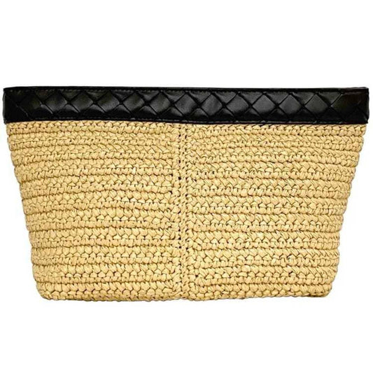 Beige Fabric Bottega Veneta Clutch